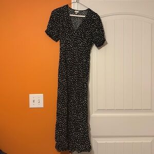 a new day Heart Print Midi Maxi Dress